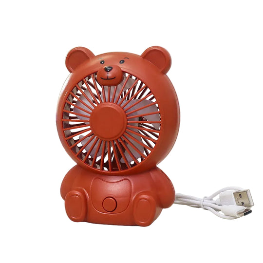Kvinders Bordventilator med Bjørnedesign USB-Forbindelse Kompakt og Bærbar 0