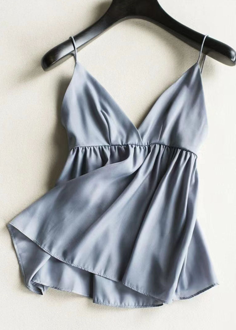 Kvinders Chiffon Skjorte med Lanterneærmer 1