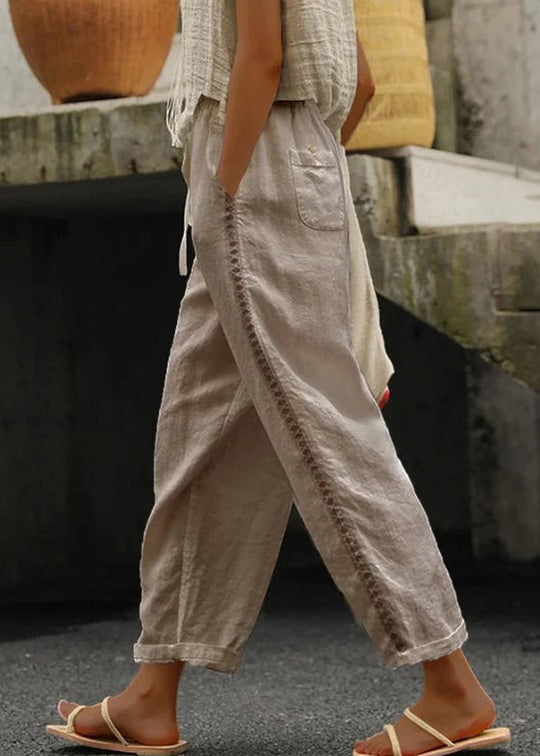 Kvinders Crop Bukser med Elastisk Talje 1