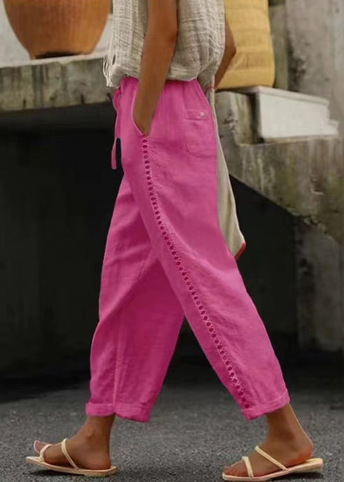 Kvinders Crop Bukser med Elastisk Talje 3