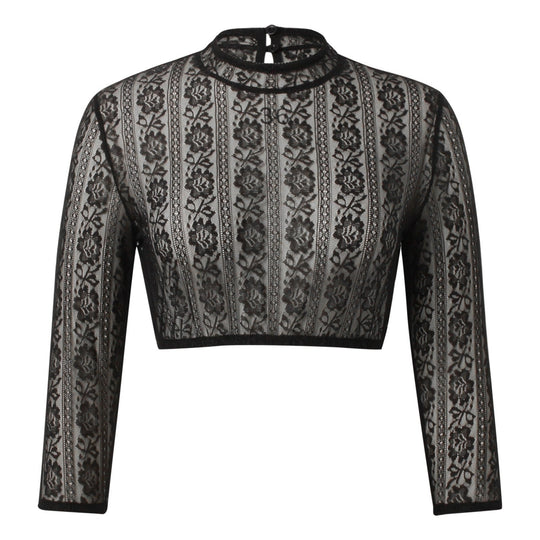 Kvinders Dirndl Bluse med Blonder 2