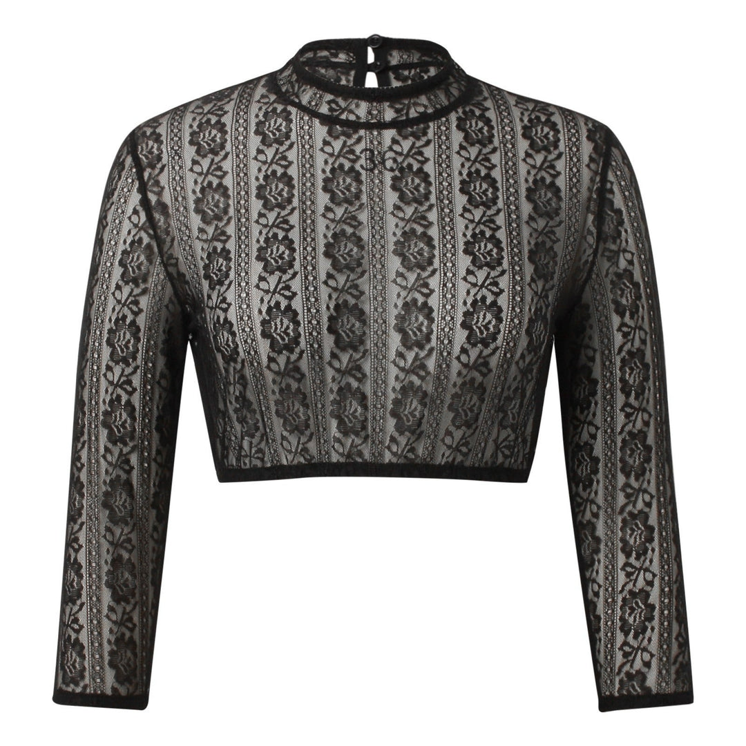 Kvinders Dirndl Bluse med Blonder 2