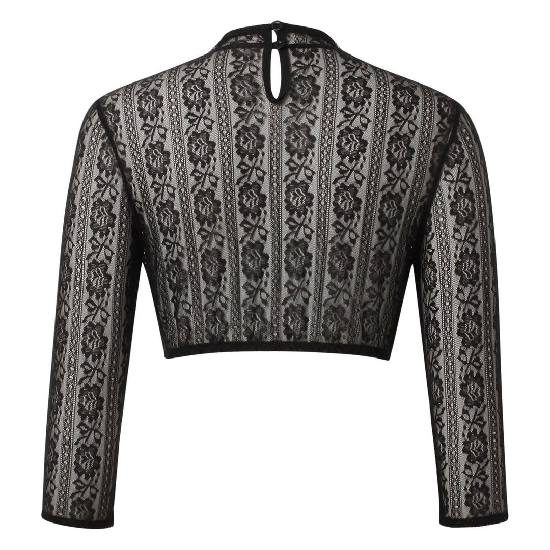 Kvinders Dirndl Bluse med Blonder 3