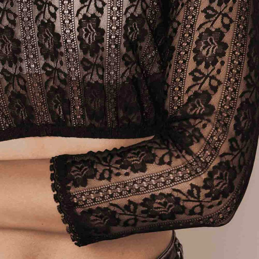 Kvinders Dirndl Bluse med Blonder 4