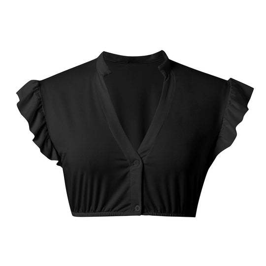 Kvinders Dirndl Bluse med Flæsede Ærmer 1