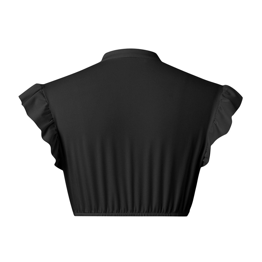 Kvinders Dirndl Bluse med Flæsede Ærmer 2