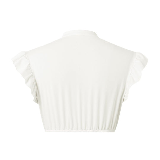 Kvinders Dirndl Bluse med Flæsede Ærmer 8