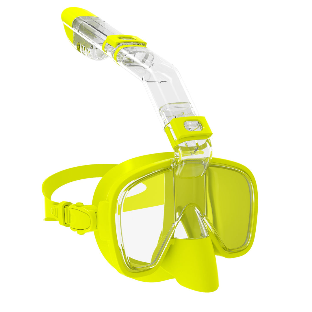Kvinders Dykkermaske med Fleksibel Snorkel og Bredt Synsfelt 8