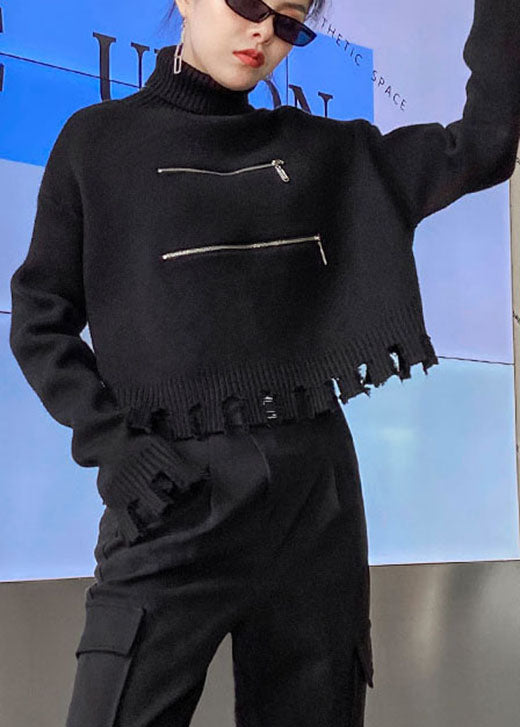 Kvinders Efterårstrøje med Lynlås og Kvast 2