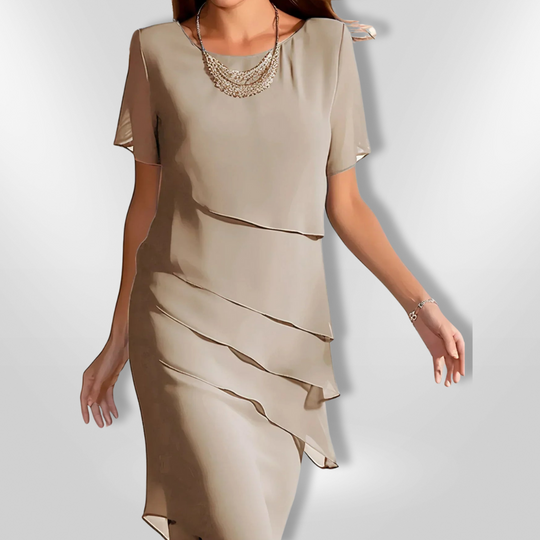 Kvinders Elegant Kjole i Chiffon 5