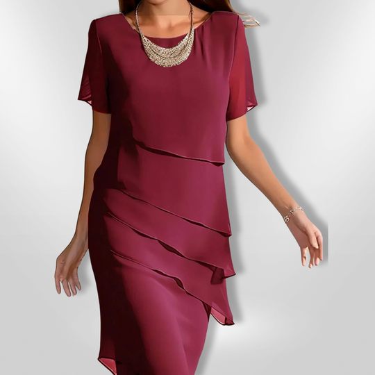 Kvinders Elegant Kjole i Chiffon 6