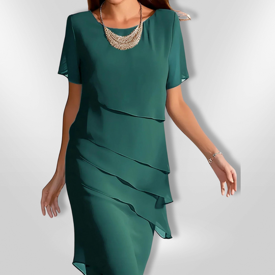 Kvinders Elegant Kjole i Chiffon 7