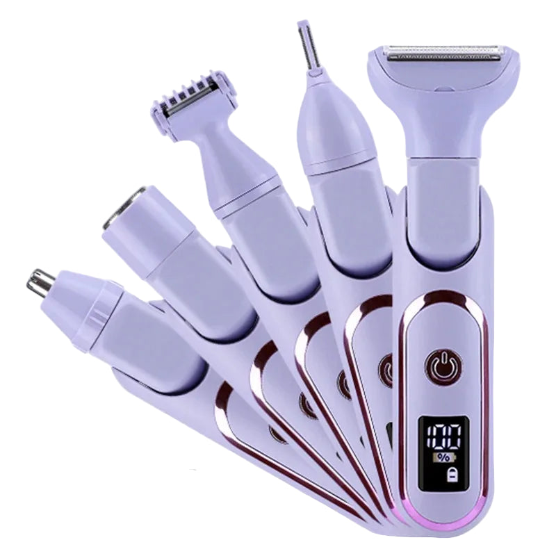 Kvinders Elektrisk Barbermaskine Multifunktionel Trimmer med Justerbar Vinkel 0