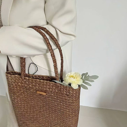 Kvinders Everyday Market Bag Håndlavet Tidløs Design 2