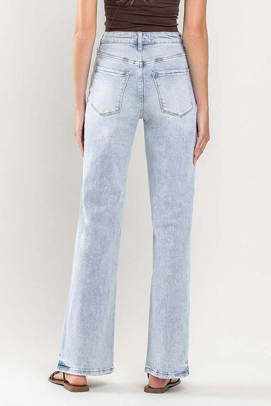 Kvinders Flare Jeans Super High Rise Vintage 90'er Stil 1