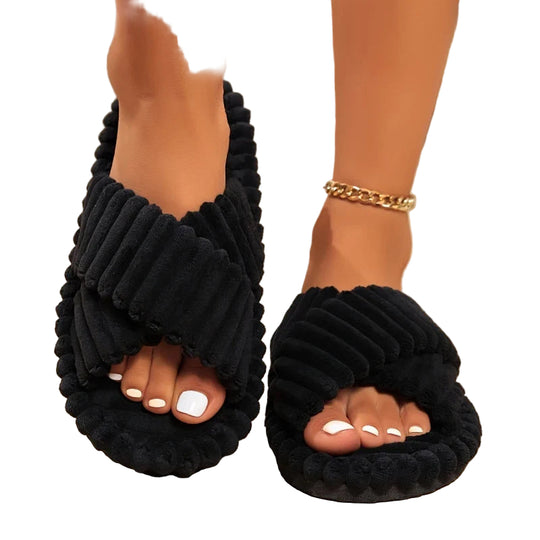 Kvinders Fluffy Hjemmesko Komfortabel 0