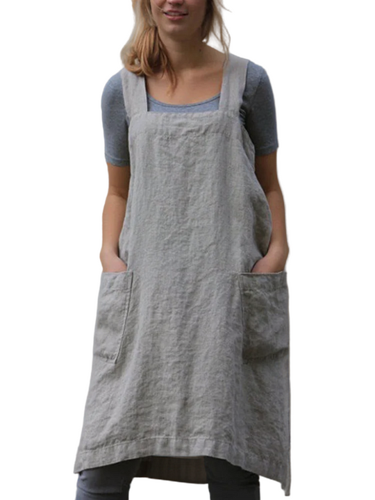 Kvinders Forklædekjole Let og Alsidig 0