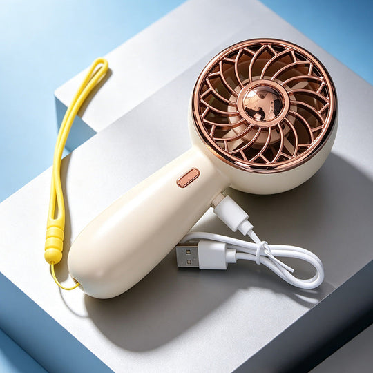 Kvinders Håndholdt Ventilator Med Stilfuldt Design 2