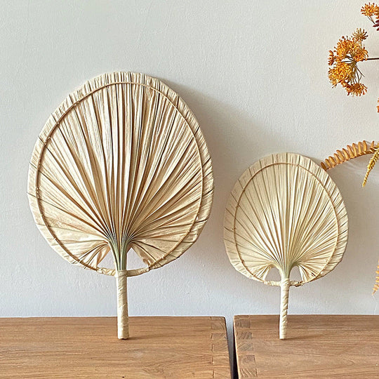 Kvinders Håndlavet Vifte i Palm Leaf Design 1
