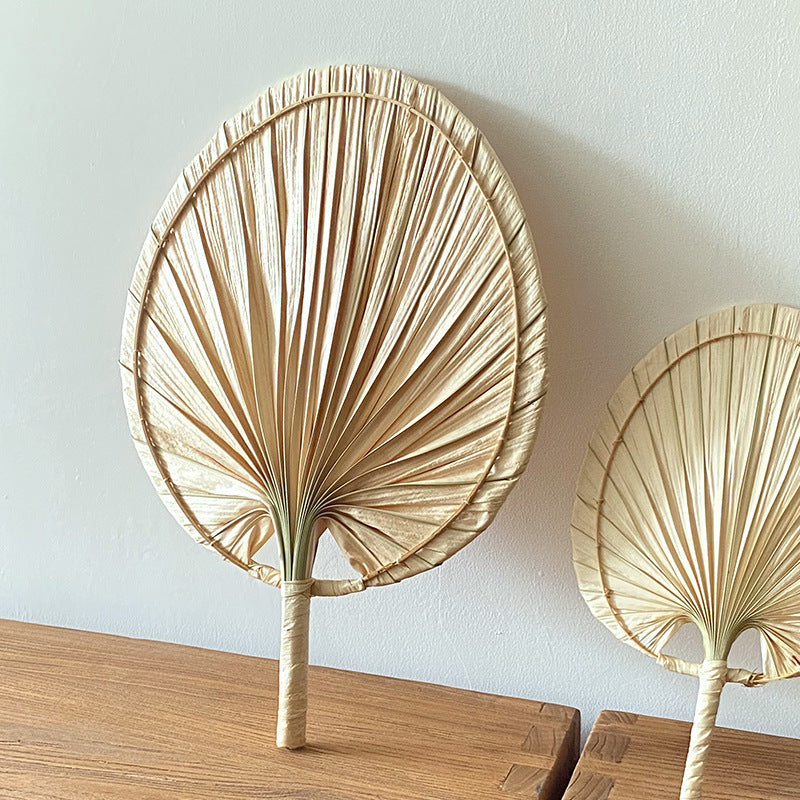 Kvinders Håndlavet Vifte i Palm Leaf Design 3