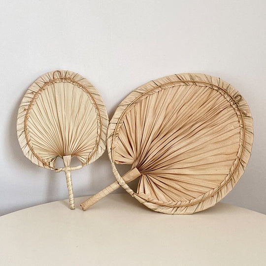 Kvinders Håndlavet Vifte i Palm Leaf Design 4