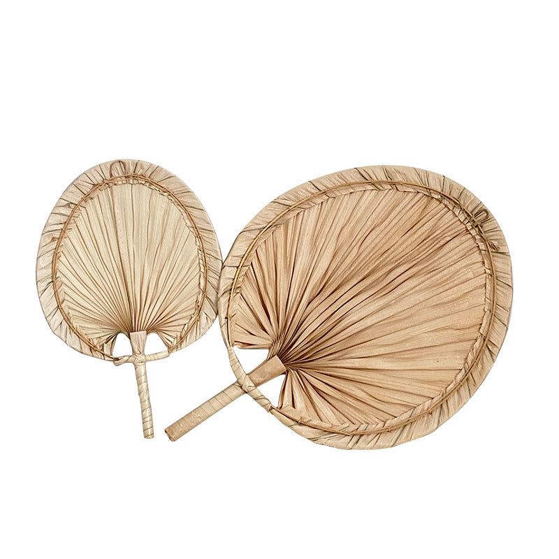 Kvinders Håndlavet Vifte i Palm Leaf Design 5