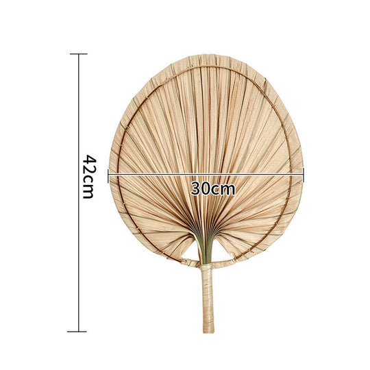 Kvinders Håndlavet Vifte i Palm Leaf Design 6