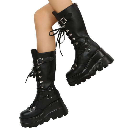 Kvinders Høje Støvler Moderne Stil 0