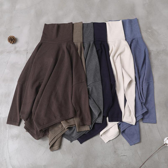 Kvinders Højhalset Asymmetrisk Søm Bluse 4