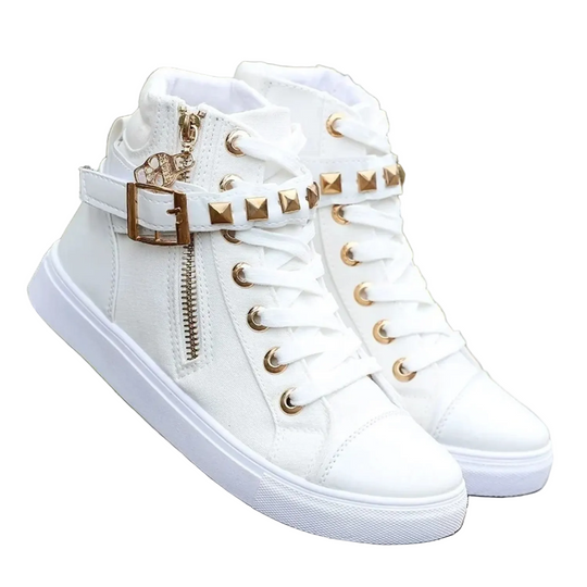 Kvinders Højtop Sneakers med Lynlås 0
