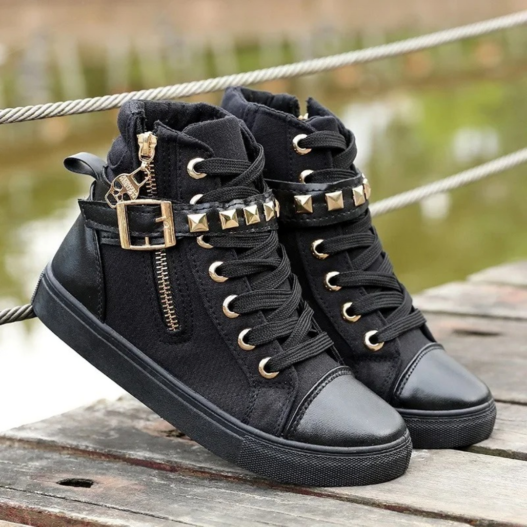 Kvinders Højtop Sneakers med Lynlås 1