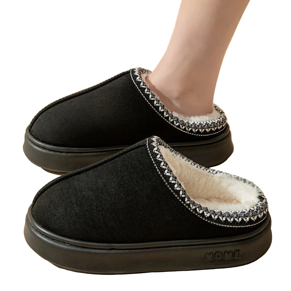 Kvinders Indendørs Sutsko Blødt Foder Skridsikker Sål 0