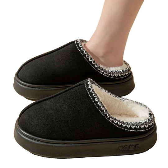 Kvinders Indendørs Sutsko Blødt Foder Skridsikker Sål 0