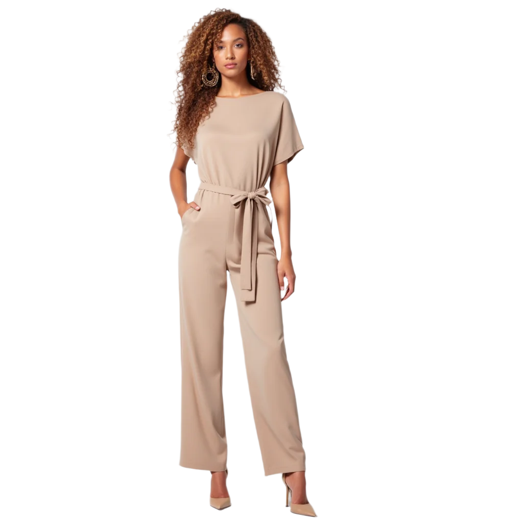 Kvinders Jumpsuit Med Laced Talje 0