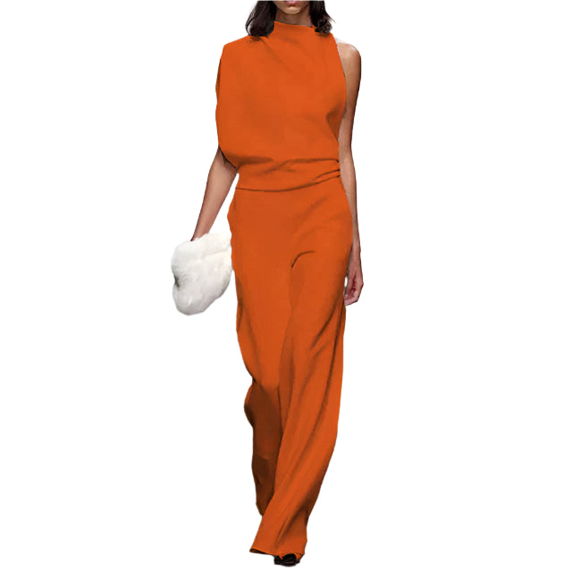 Kvinders Jumpsuit Uden Ærmer Moderne Design 0