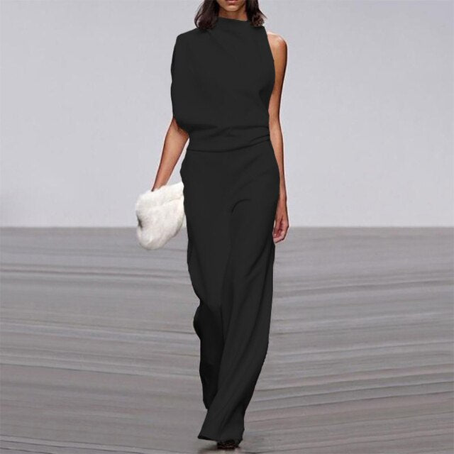 Kvinders Jumpsuit Uden Ærmer Moderne Design 4