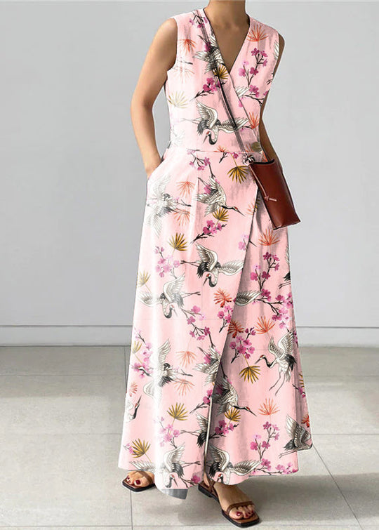 Kvinders Jumpsuit med V-hals og Knaplommer 5