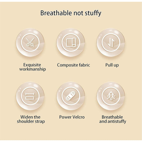 Kvinders Justerbare Rygstøtte Holdningskorrigerende Design 3