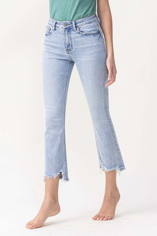 Kvinders Kick Flare Jeans Høj Talje Denim 2