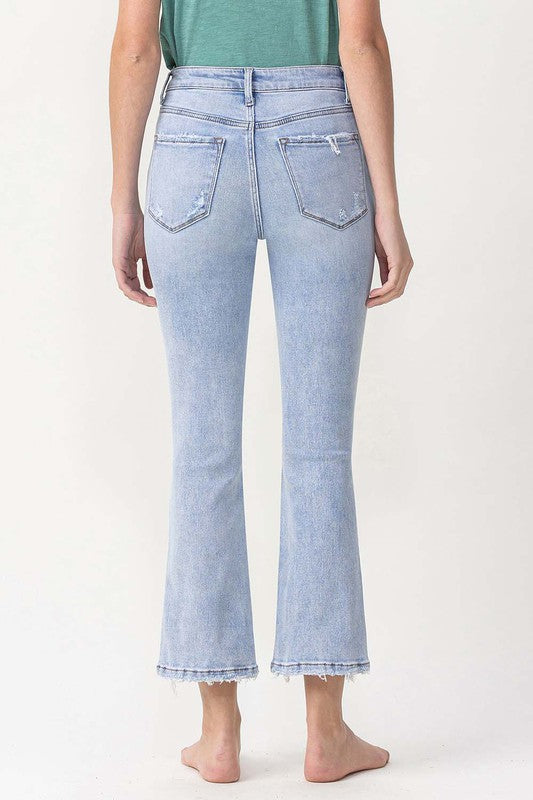 Kvinders Kick Flare Jeans Høj Talje Denim 4