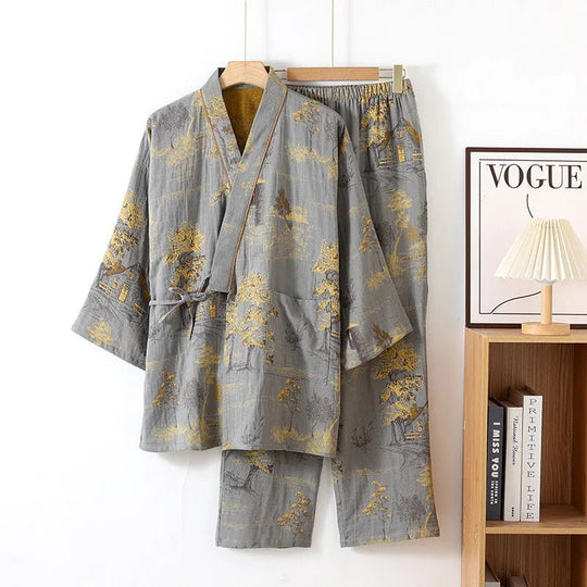 Kvinders Kimono Pyjamas Sæt Kunstnerisk Stil 3