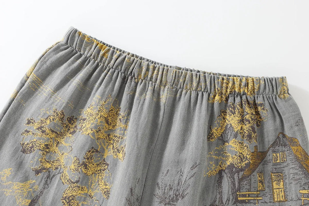 Kvinders Kimono Pyjamas Sæt Kunstnerisk Stil 4