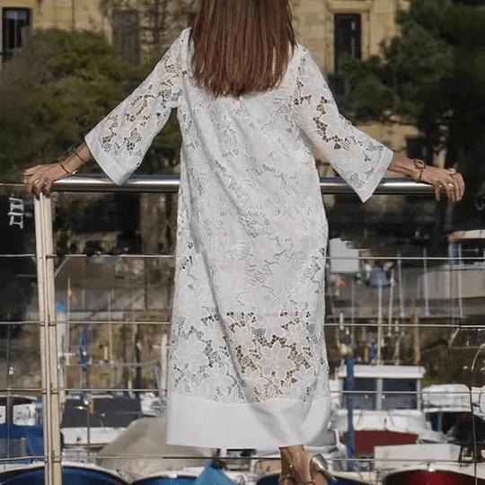 Kvinders Kjole Blonde Tidløs Polyester 5