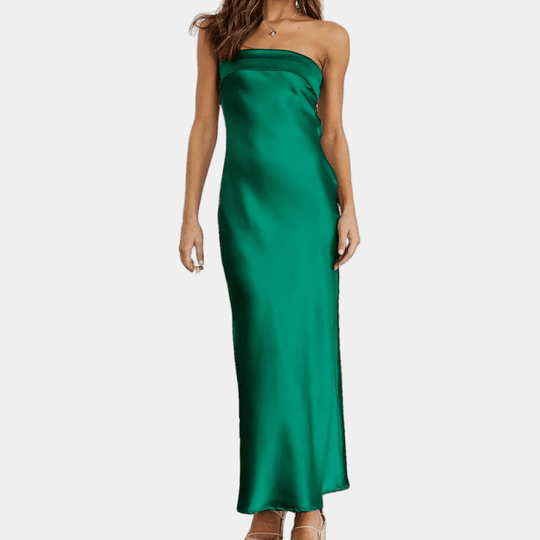Kvinders Kjole Flydende Satin Polyester 5
