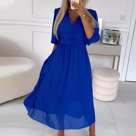Kvinders Kjole Let Chiffon Elegant Draperet 3