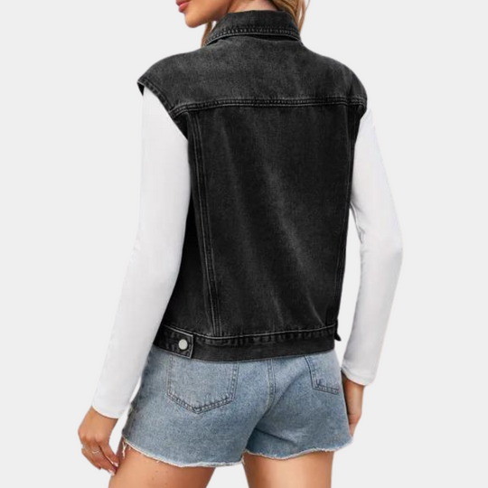 Kvinders Klassiske Denim Vest 2