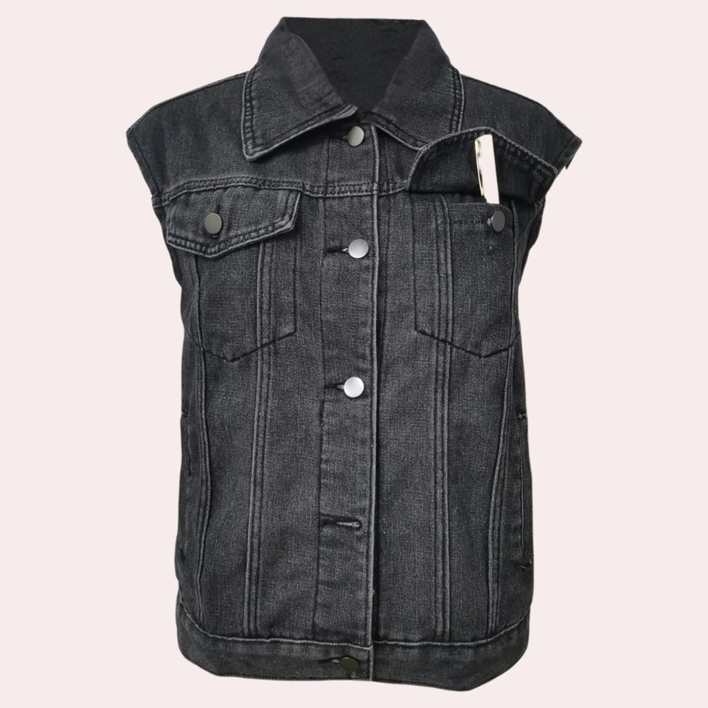 Kvinders Klassiske Denim Vest 3