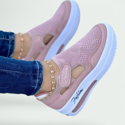 Kvinders Komfortable Slip-On Sko i Åndbart Materiale 1