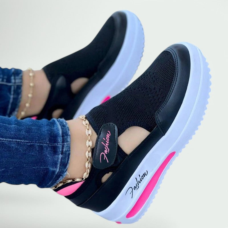 Kvinders Komfortable Slip-On Sko i Åndbart Materiale 2