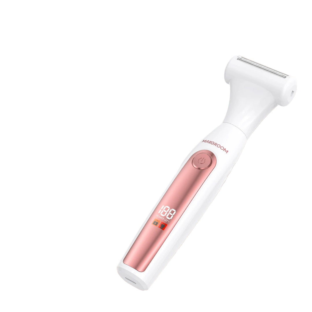 Kvinders Kropshårtrimmer Kit med 4 Hoveder, Vandtæt Design, Genopladelig, Ideel til Daglig Pleje 5